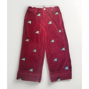 Vineyard Vines Red Corduroy Kids Pants
